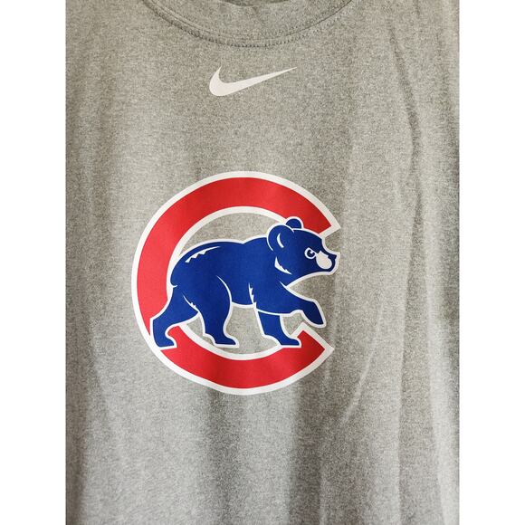 Nike Authentic Performance MLB Chicago Cubs Logo Tee S - Picture 2 of 6